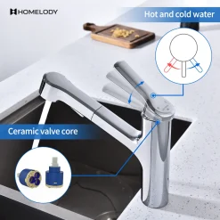 Homelody Wasserhahn Küche Mit Ausziehbarer Brause Küchenarmatur 115° Drehbare Spültischarmatur Küche Mit 2 Strahlarten, Einhebelmischer Mischbatterie Küche, Armatur Küche Chrom 15 Homelody Wasserhahn Küche Mit Ausziehbarer Brause Küchenarmatur 115° Drehbare Spültischarmatur Küche Mit 2 Strahlarten, Einhebelmischer Mischbatterie Küche, Armatur Küche Chrom -Garten- & Gewächshäuser Geschäft 2e3c7dc3ea0a49c460503011a81267fd