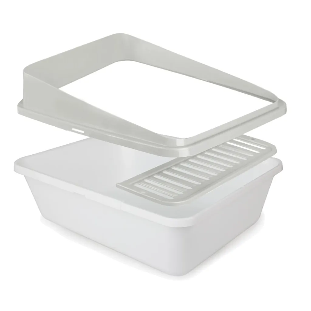 AFP Go Fresh - High Back Cat Litter Box Large - Sand 1 AFP Go Fresh - High Back Cat Litter Box Large - Sand