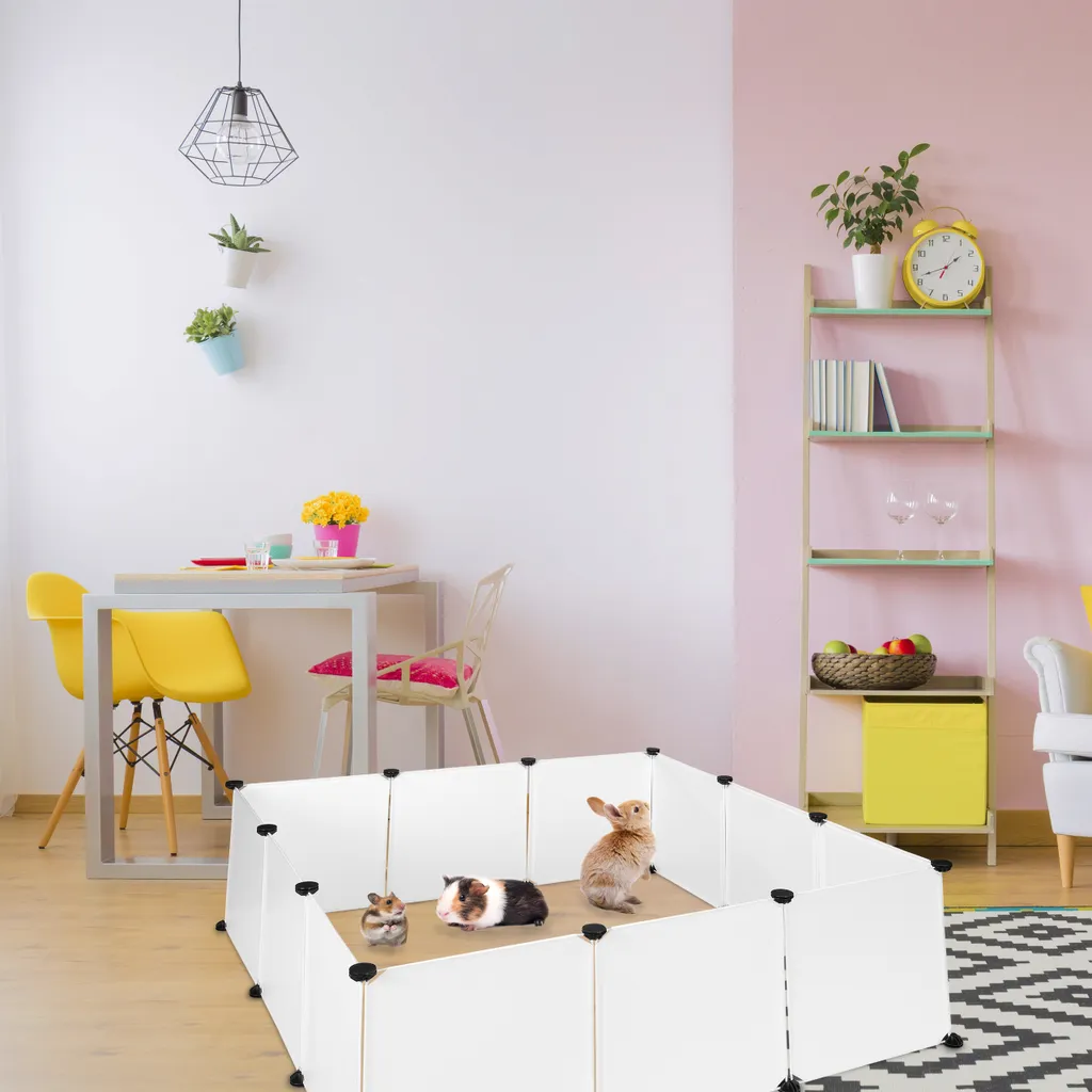 Relaxdays DIY Freilaufgehege Kunststoff 5 Relaxdays DIY Freilaufgehege Kunststoff – Bild 5