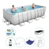 Bestway Power Steel Rechteckig 488x244x122 Cm - Pool Combi Deal