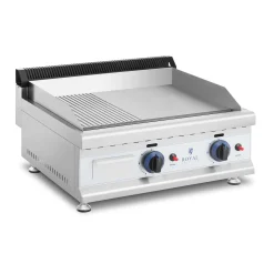Royal-catering Gasgrill 2 X 3100 W Profi Gasbräter Glatt Geriffelt 60 X 40 Cm Propan Butan