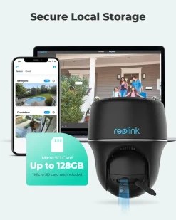 Reolink 2K 355°/140° PTZ Solar/Akku-Überwachungskamera Outdoor Mit 2,4/5GHz WiFi, Personen-/Fahrzeugerkennung, PIR-Sensor, 2-Wege-Audio, Argus PT-2K(Schwarz) + Solarpanel(2Stück) -Garten- & Gewächshäuser Geschäft 2f7116a5bd2aaa87538f6032ad36a443