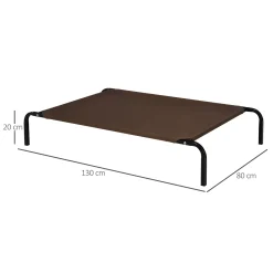 PawHut Hundebett Outdoor Hundeliege Katzenbett Mit Mesh Haustierbett Schlafplatz Metall Oxford-Gewebe Kaffee 130 X 80 X 20 Cm 11 PawHut Hundebett Outdoor Hundeliege Katzenbett Mit Mesh Haustierbett Schlafplatz Metall Oxford-Gewebe Kaffee 130 X 80 X 20 Cm -Garten- & Gewächshäuser Geschäft 2faf568d6c515483e0ebebecab757b33