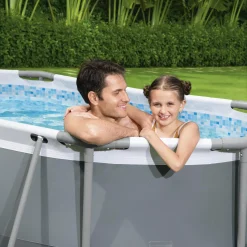 Bestway® Power Steel™ Frame Pool Set Mit Filterpumpe 305 X 200 X 84 Cm, Grau, Oval -Garten- & Gewächshäuser Geschäft 2fb2a4ddbeedfa5fc65ff7578839b9d1