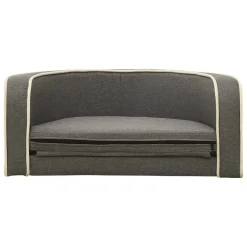 VidaXL Klappbares Hundesofa 76x71x30 Cm Waschbare Kissen Leinen Grau -Garten- & Gewächshäuser Geschäft 2fb43936a7bb2b28b0e10d78e8d3ea91