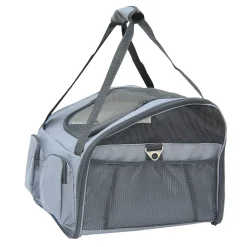 PawHut Hundetasche Auto Hundebox Transportbox Tragetasche Autositz Katze 41 X 34 X 30cm Oxford Gewebe Grau -Garten- & Gewächshäuser Geschäft 2fcec0132b60862c0fc0f8dd7a46be66