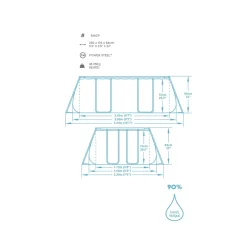 Bestway Power Steel Swimmingpool-Set Rechteckig 282×196×84 Cm 56629 -Garten- & Gewächshäuser Geschäft 3019599a24bf088ef0b8844e7c5a7750