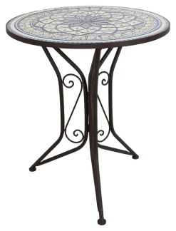 Frank-Flechtwaren Mosaiktisch "Mare" Maße: Ø 55 X 68 Cm -Garten- & Gewächshäuser Geschäft 3084c49c7ae8ab73b56f6e23893e4479