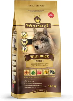 WOLFSBLUT ¦ Wild Duck Adult - 12,5 Kg ¦ Getreidefreies Hundetrockenfutter Im Sack