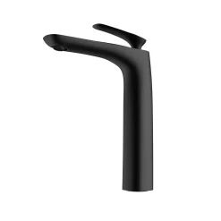 Mai & Mai Waschtischarmatur WAM-7201 In Schwarz Matt Waschbeckenarmatur 28 Cm Hoch Einhandmischer