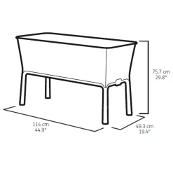 Keter Garten-Blumentopf "Easy Growing" 120 L 229098 -Garten- & Gewächshäuser Geschäft 30d3c9e1ddbf21f81348b714af7fab8b