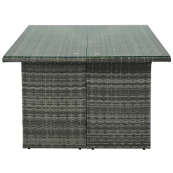 Merax Gartenlounge-Set Polyrattan Lounge Für 9 Personen, 5er Ecksofa, 1xTisch Mit Glas, 4x Hocker Mit Kissen, Gartenmöbel Set Balkonset, Grau 25 Merax Gartenlounge-Set Polyrattan Lounge Für 9 Personen, 5er Ecksofa, 1xTisch Mit Glas, 4x Hocker Mit Kissen, Gartenmöbel Set Balkonset, Grau -Garten- & Gewächshäuser Geschäft 3134b95d5e3f733babaa0e8ad6ffea22