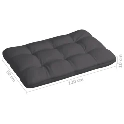 VidaXL Palettensofa-Auflagen 2 Stk. Anthrazit -Garten- & Gewächshäuser Geschäft 31393b2000fcba5ccc4fec6b27466e69