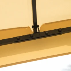 HOMCOM Outsunny Luxus Pavillon 3x3 M Gartenpavillon Mit Doppeldach Partyzelt Mit Seitenteilen Festzelt Gartenzelt Pagode Beige 11 HOMCOM Outsunny Luxus Pavillon 3x3 M Gartenpavillon Mit Doppeldach Partyzelt Mit Seitenteilen Festzelt Gartenzelt Pagode Beige -Garten- & Gewächshäuser Geschäft 315eb94ee0fd44db558558baf9ffe72d