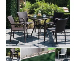 Siena Garden Gartensessel / Stapelsessel Minas Polyrattan Alu Maron -Garten- & Gewächshäuser Geschäft 318e2f15631bd47e9ac83730579d8a32