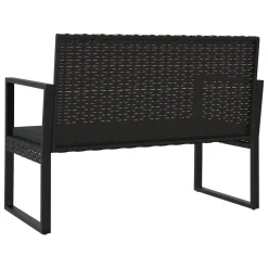 VidaXL Gartenbank Mit Kissen Schwarz 106 Cm Poly Rattan -Garten- & Gewächshäuser Geschäft 31a1b2bddc276a7e601fac18f5c70b0b