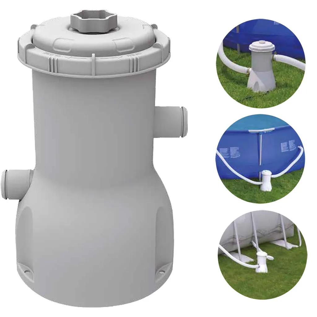 Enero Rahmenpool 300x76cm Rund Mit Filterpumpe 2 Enero Rahmenpool 300x76cm Rund Mit Filterpumpe – Bild 2