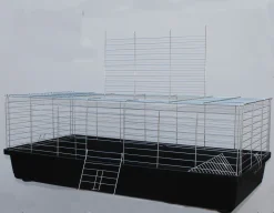 XXL-Heimtiercenter 1,20m Hasenkäfig Meerschweinkäfig Schwarz