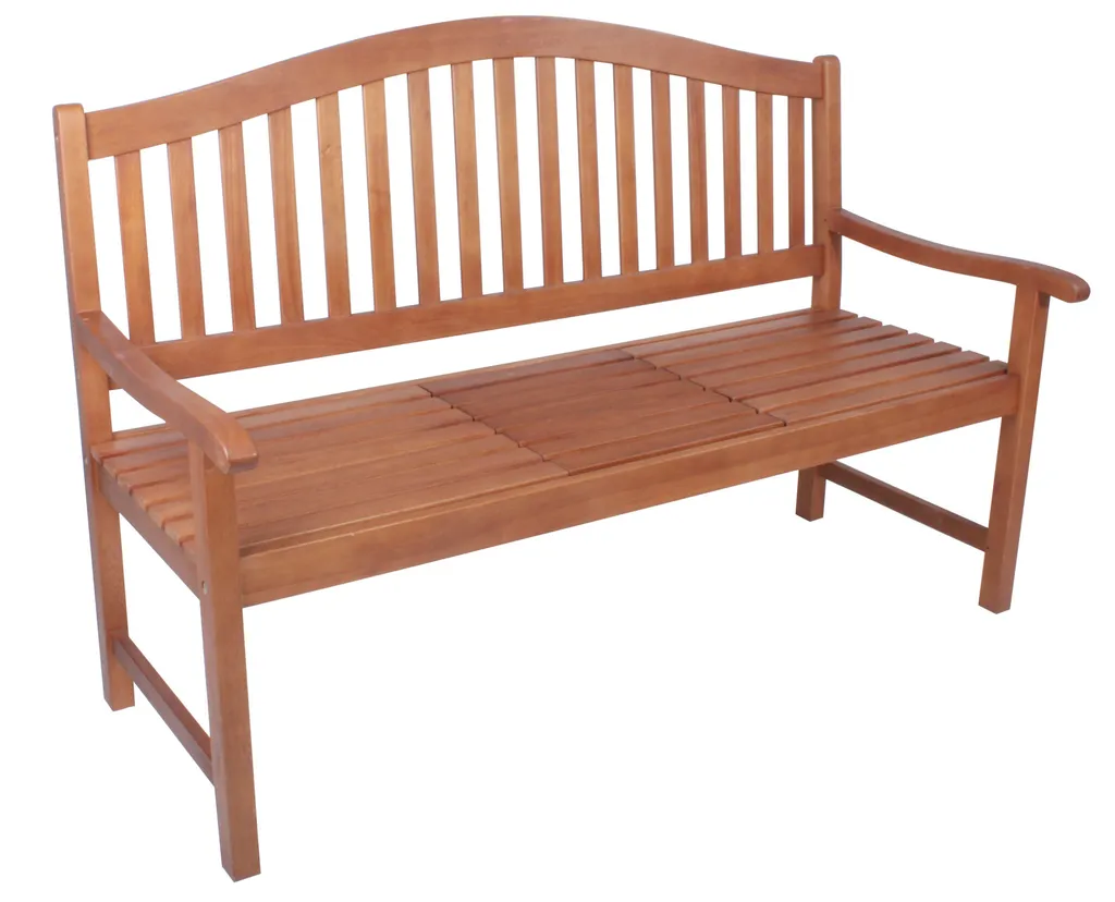 Spetebo Holz Gartenbank PHUKET Mit Tisch - 3-Sitzer / 150 Cm -Eukalyptus Geölt Sitz Bank 2 Spetebo Holz Gartenbank PHUKET Mit Tisch - 3-Sitzer / 150 Cm -Eukalyptus Geölt Sitz Bank – Bild 2