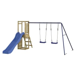 VidaXL Spielturm Rutsche Schaukeln Kletterwand Imprägniertes Holz -Garten- & Gewächshäuser Geschäft 3245f6f3c12f040771cbaca1a21a45cf