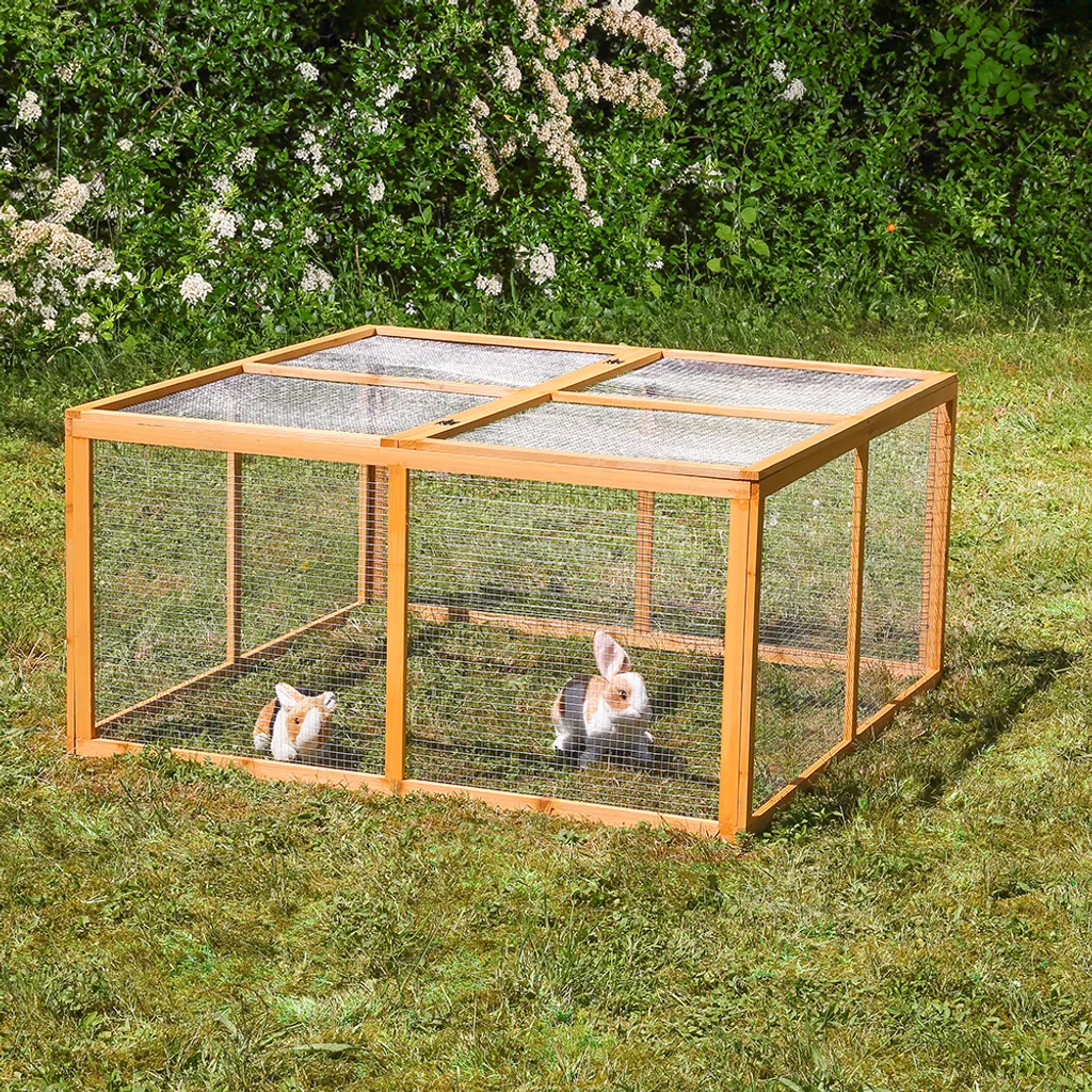 Mucola Kleintierstall 6 Elemente 120 X 120 X 59 Cm Holz Freilauf Freigehege Hasenstall Kaninchenstall Hasenkäfig 2 Mucola Kleintierstall 6 Elemente 120 X 120 X 59 Cm Holz Freilauf Freigehege Hasenstall Kaninchenstall Hasenkäfig – Bild 2