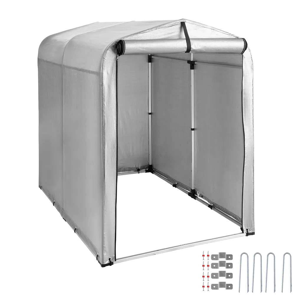 SoBuy KLS11 Gerätehaus Folienzelt Gartenschuppen Fahrradgarage Lagerzelt Aufbewahrungsgarage BHT Ca: 120x163x176cm 8 SoBuy KLS11 Gerätehaus Folienzelt Gartenschuppen Fahrradgarage Lagerzelt Aufbewahrungsgarage BHT Ca: 120x163x176cm – Bild 8