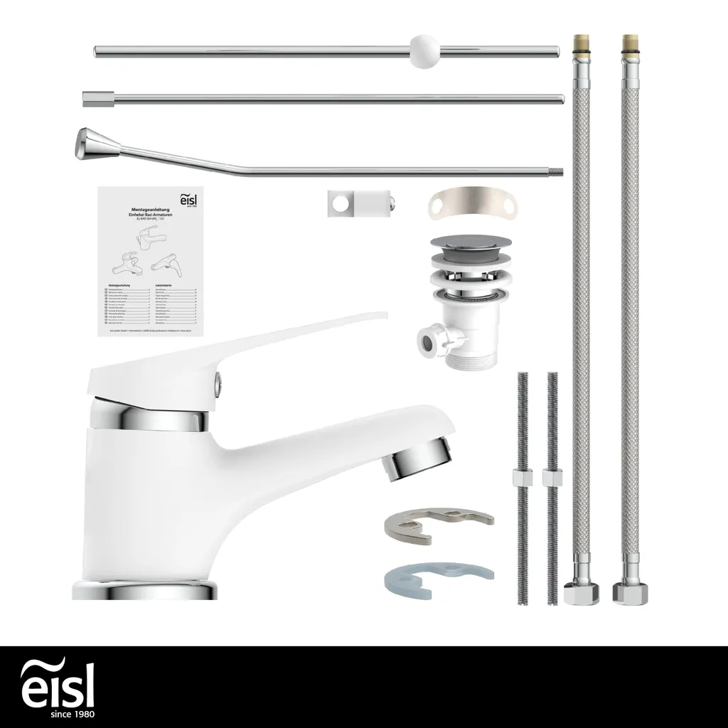 Eisl SPEED Waschtischarmatur Mit Zugstange, Wasserhahn Bad Mit Ablaufgarnitur Waschbecken 9 Eisl SPEED Waschtischarmatur Mit Zugstange, Wasserhahn Bad Mit Ablaufgarnitur Waschbecken – Bild 9