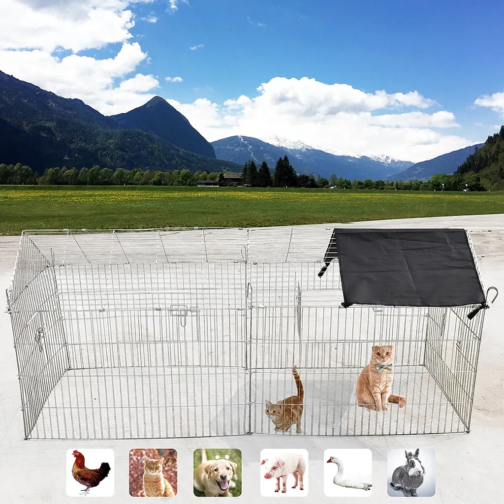 Mucola Freigehege Mit Sonnenschutz Tiergehege Tierlaufstall Freigehege Freilauf Freilaufgehege Kaninchenkäfig Kaninchenstall Gehege 3 Mucola Freigehege Mit Sonnenschutz Tiergehege Tierlaufstall Freigehege Freilauf Freilaufgehege Kaninchenkäfig Kaninchenstall Gehege – Bild 3