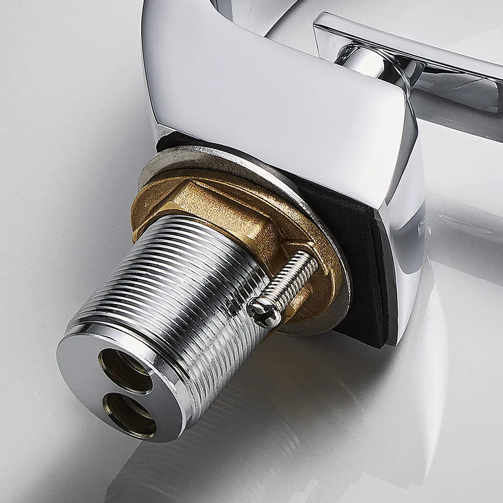 AURALUM Wasserhahn Bad Gebogener Wasserhahn Chrom Wasserhahn Galvanisieren Von 3 Schichten 4 AURALUM Wasserhahn Bad Gebogener Wasserhahn Chrom Wasserhahn Galvanisieren Von 3 Schichten – Bild 4