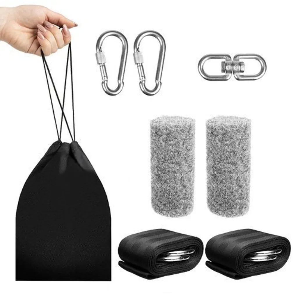 Iso Trade Hängematte Schaukel Befestigung Set Hängesessel Babyschaukel Befestigung Polyester Gurte Mit Karabiner & Baumschutz 12116 1 Iso Trade Hängematte Schaukel Befestigung Set Hängesessel Babyschaukel Befestigung Polyester Gurte Mit Karabiner & Baumschutz 12116