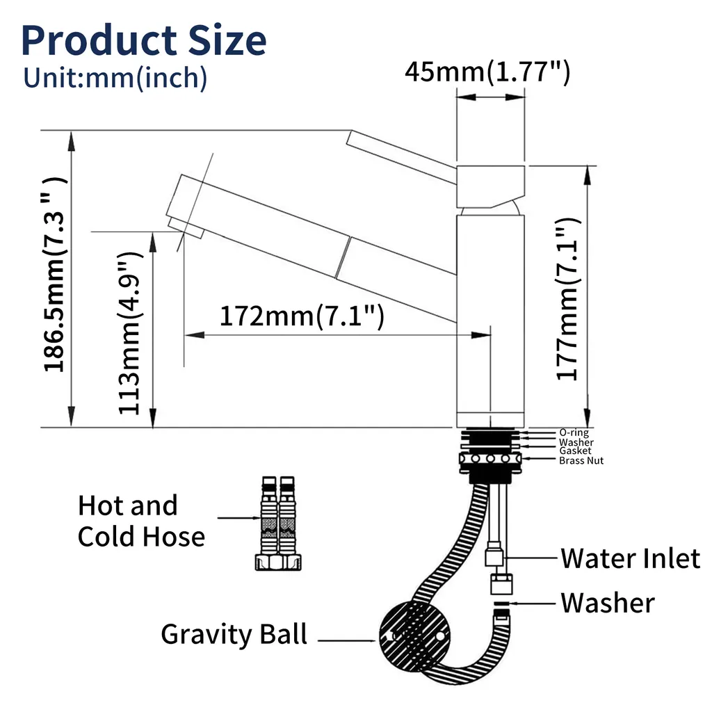 Homelody Wasserhahn Küche/Bad, Küchenarmatur Mit Ausziehbarer Brause, Spültischarmatur Mit Herausziehbarer Dual-Spülbrause, 120° Drehbar Mischbatterie Küche, Armatur 9 Homelody Wasserhahn Küche/Bad, Küchenarmatur Mit Ausziehbarer Brause, Spültischarmatur Mit Herausziehbarer Dual-Spülbrause, 120° Drehbar Mischbatterie Küche, Armatur – Bild 9