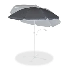 Relaxdays Grauer Sonnenschirm 160 Cm -Garten- & Gewächshäuser Geschäft 331ab2dd5d63c1fcbc33321e32029e14