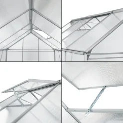 En.casa Gewächshaus Oisterwijk Glashaus Mit Fundament 250 X 190 Cm Gartengewächshaus Treibhaus Pavillon Aus Hohlkammerplatten 12 En.casa Gewächshaus Oisterwijk Glashaus Mit Fundament 250 X 190 Cm Gartengewächshaus Treibhaus Pavillon Aus Hohlkammerplatten -Garten- & Gewächshäuser Geschäft 331c8c0e937a471693c086fd610f4bd9