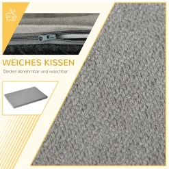 Pawhut Haustiersofa Hundematte Katzensofa Hundecouch Hundebett Mit Kissen Indoor Modernes Sofa Für Kleine Und Mittelgroße Hundesofa Weich Gepolstert Waschbarer Bezug Kiefernholz Grau 80 X 55 X 23 Cm 15 Pawhut Haustiersofa Hundematte Katzensofa Hundecouch Hundebett Mit Kissen Indoor Modernes Sofa Für Kleine Und Mittelgroße Hundesofa Weich Gepolstert Waschbarer Bezug Kiefernholz Grau 80 X 55 X 23 Cm -Garten- & Gewächshäuser Geschäft 3348a886ef6fce5654fe0912adfc35f4