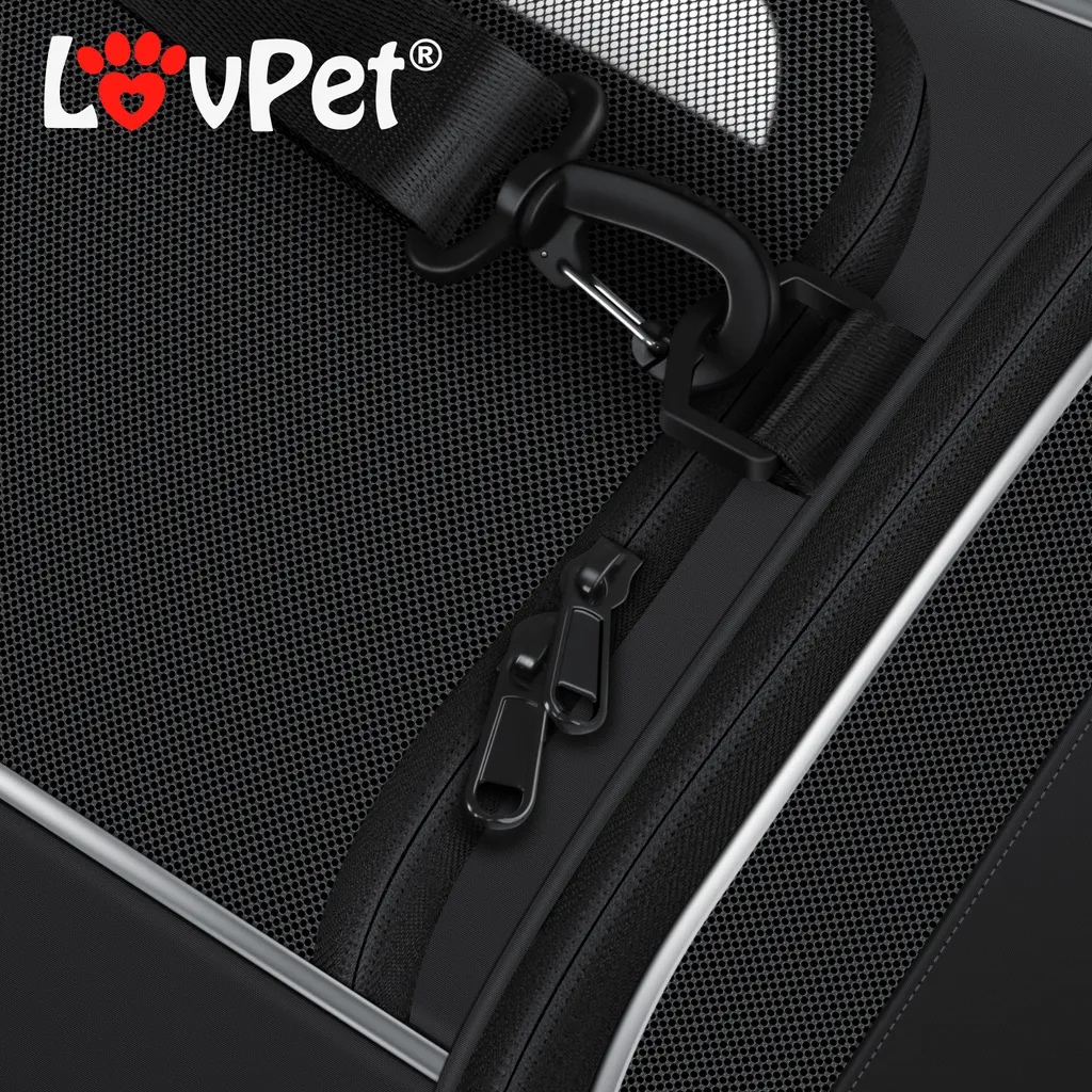 LOVPET® Hundebox Hundetasche Transportbox 2in1 Hunde & Katzentasche Hundetransportbox Inkl. Pet-Kissen + 3x Beutelrollen + Napf 44x31x36xm Transporttasche Für Haustiere, Haustiertransportbox, Farbe:Anthrazit 11 LOVPET® Hundebox Hundetasche Transportbox 2in1 Hunde & Katzentasche Hundetransportbox Inkl. Pet-Kissen + 3x Beutelrollen + Napf 44x31x36xm Transporttasche Für Haustiere, Haustiertransportbox, Farbe:Anthrazit – Bild 11