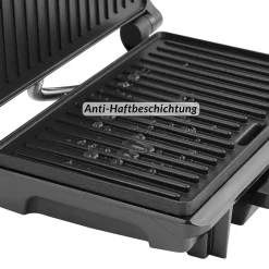 Monzana Kontaktgrill Antihaftbeschichtete Grillplatten Herausnehmbare Auffangschale Cool-Touch-Griff 1500 W Panini Toaster Grill Sandwichmaker Schwarz -Garten- & Gewächshäuser Geschäft 3389c130411207e7db9ea08386115133