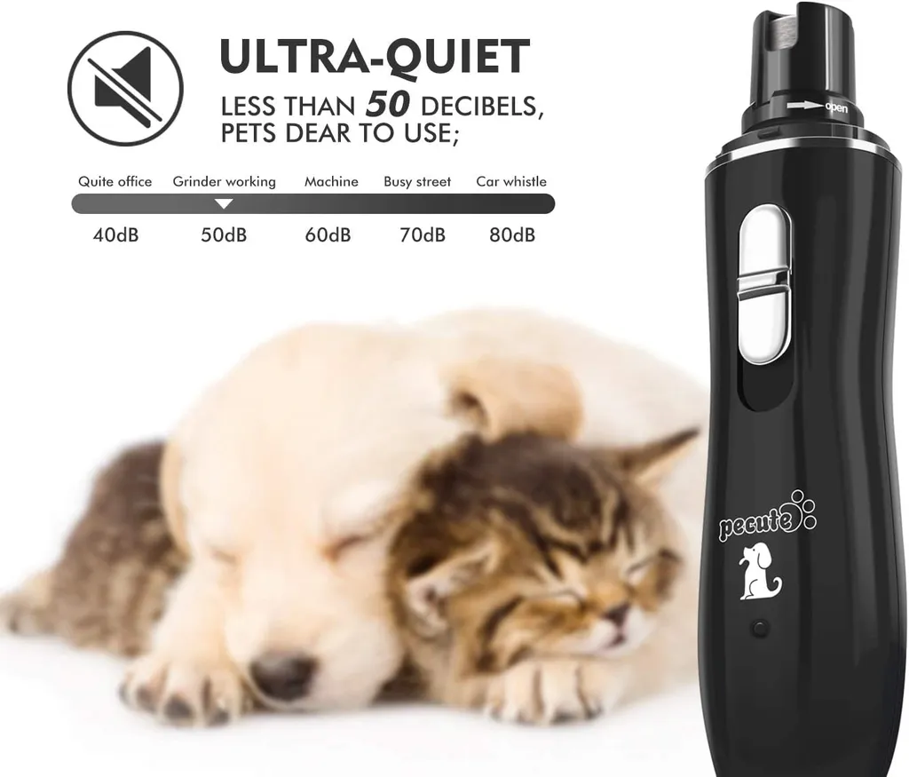 Pecute Krallenschleifer Für Kleine Hunde Und Katzen, Mit 3 Schleif Ports 2 Geschwindigkeitseinstellung USB-Anschluß 5 Pecute Krallenschleifer Für Kleine Hunde Und Katzen, Mit 3 Schleif Ports 2 Geschwindigkeitseinstellung USB-Anschluß – Bild 5