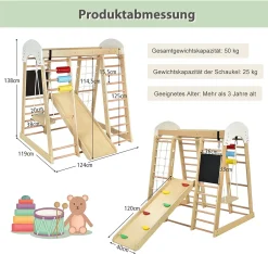 COSTWAY 8 In 1 Kletterspielzeug Set Inkl. Leiter Rutsche Schaukel Klettergerüst Kletternetz Krabbelleiter Abakus Und Zeichentafel Für Kleinkinder Ab 3 Jahren 11 COSTWAY 8 In 1 Kletterspielzeug Set Inkl. Leiter Rutsche Schaukel Klettergerüst Kletternetz Krabbelleiter Abakus Und Zeichentafel Für Kleinkinder Ab 3 Jahren -Garten- & Gewächshäuser Geschäft 34cc3a306a7f4a38d76d837f49505c2e