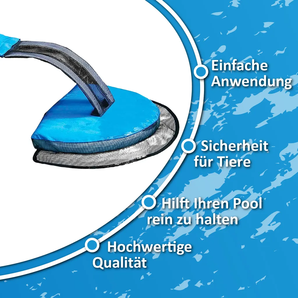 Loxis 2er-Set Rettungsrampe Für Pool Und Teich, Poolzubehör, Rampe Für Tiere, Ausstiegshilfe, Blau 3 Loxis 2er-Set Rettungsrampe Für Pool Und Teich, Poolzubehör, Rampe Für Tiere, Ausstiegshilfe, Blau – Bild 3