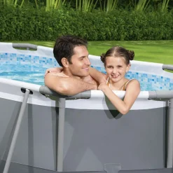Bestway 5614A Power Steel Ovaler Oberirdischer Pool 305x200x84cmHöhe (cm): 84, Breite (cm): 305, Zusammensetzung: PVC, Länge (cm): 200, Gestalten: Oval, Maße: 3 - 3,99 M, Filterpumpe: 58381 -Garten- & Gewächshäuser Geschäft 34fa20f8f923693edcb289d71aede86b