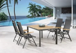 Best Freizeitmöbel Best Alu-Klappsessel Cavalese H 110 X B 62 X T 67 Cm, Sitztiefe 48 Cm, Mehrfach Verstellbar, Armlehne Aus Teakholz, Farbe Weiß -Garten- & Gewächshäuser Geschäft 3527b44e72c7279bb3cb5103658ab192