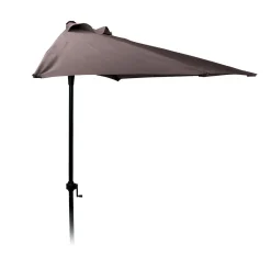 Spetebo Sonnenschirm 250 Cm - HALBRUND - Farbe: Anthrazit (FC3000200)