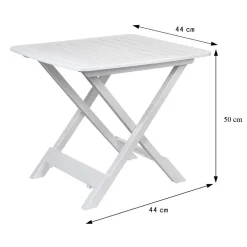 Deuba Klapptisch Beistelltisch Klappbar 50x45x43 Cm Balkontisch Campingtisch Gartentisch Kunststoff, Farbe:weiß -Garten- & Gewächshäuser Geschäft 356b8ff891505d183ddec346e1ee417d