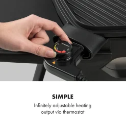 Klarstein Gatsby Elektrogrill Standgrill Tischgrill , Leistung: 2000 W , EasyGrill Concept , Grillfläche: 40 X 36 Cm / Aluminiumdruckguss / Antihaft / Grillhaube , Zwei Seitentische , Ablage Im Standfuß , Stufenloses Thermostat , Fettauffangschale , Schwarz -Garten- & Gewächshäuser Geschäft 3570d111bfb7654f9021b5e6907b5128