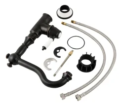 Calmwaters® Spültischarmatur Im Vintage-Look, Küchenarmatur Mit Keramikkartusche, Retro-Wasserhahn Küche, 360° Drehbar, Einhebelmischer Spüle, Weiße Keramik-Details, Messing, Schwarz, 12PZ5606 -Garten- & Gewächshäuser Geschäft 3583bc8aab0c2fc6b49d0bd5850d6fc2