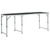 VidaXL Klappbarer Campingtisch Grau Aluminium 180 X 60 Cm