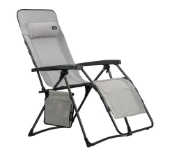 Westfield XL Relaxliege Hellgrau Textilene Bis 140 Kg Belastbar