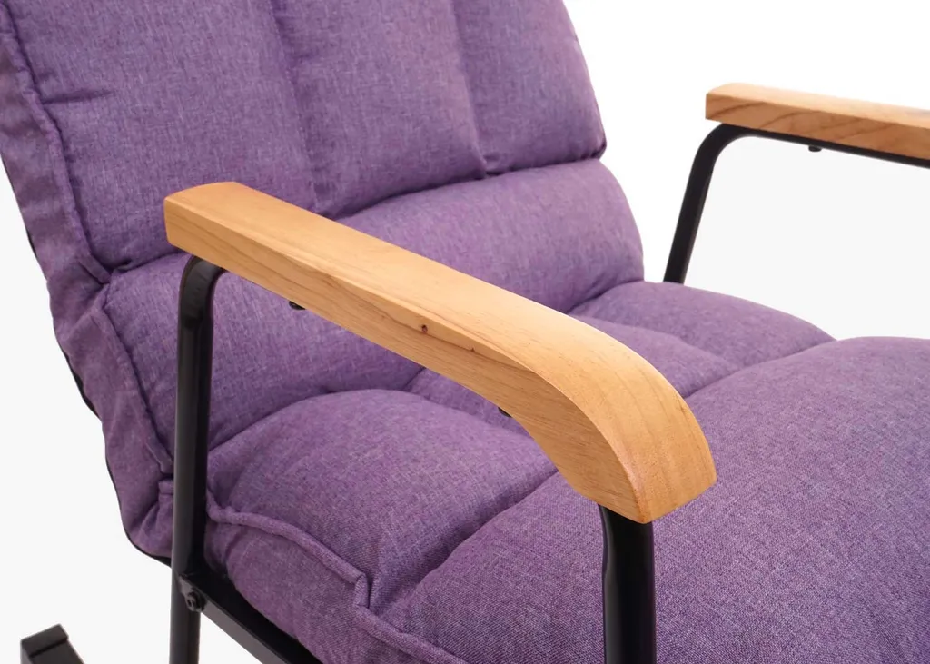 Mendler Schaukelstuhl HWC-K40, Schaukelsessel Schwingstuhl Relaxsessel, Liegefunktion Metall Stoff/Textil Lila-flieder 13 Mendler Schaukelstuhl HWC-K40, Schaukelsessel Schwingstuhl Relaxsessel, Liegefunktion Metall Stoff/Textil Lila-flieder – Bild 13