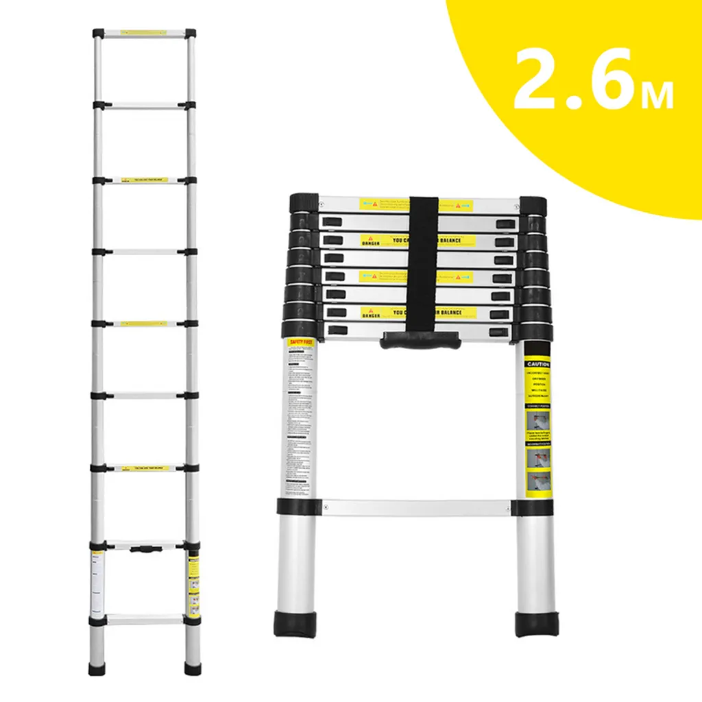 Wolketon 2.6m Anlegeleiter Teleskopleiter Aluminium Stehleiter Mehrzweckleiter Klappleiter Aluminiumleiter 1 Wolketon 2.6m Anlegeleiter Teleskopleiter Aluminium Stehleiter Mehrzweckleiter Klappleiter Aluminiumleiter