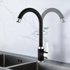 Aihom Schwarz Küchenarmatur 360° Drehbar Wasserhahn Küche Spültischarmatur Schwarz Hochdruck Mischbatterie Küche Mit Hohem Auslauf -Garten- & Gewächshäuser Geschäft 35ccaf32094fb7cfbcf97968beeb17be